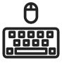 Clavier dissocié et souris